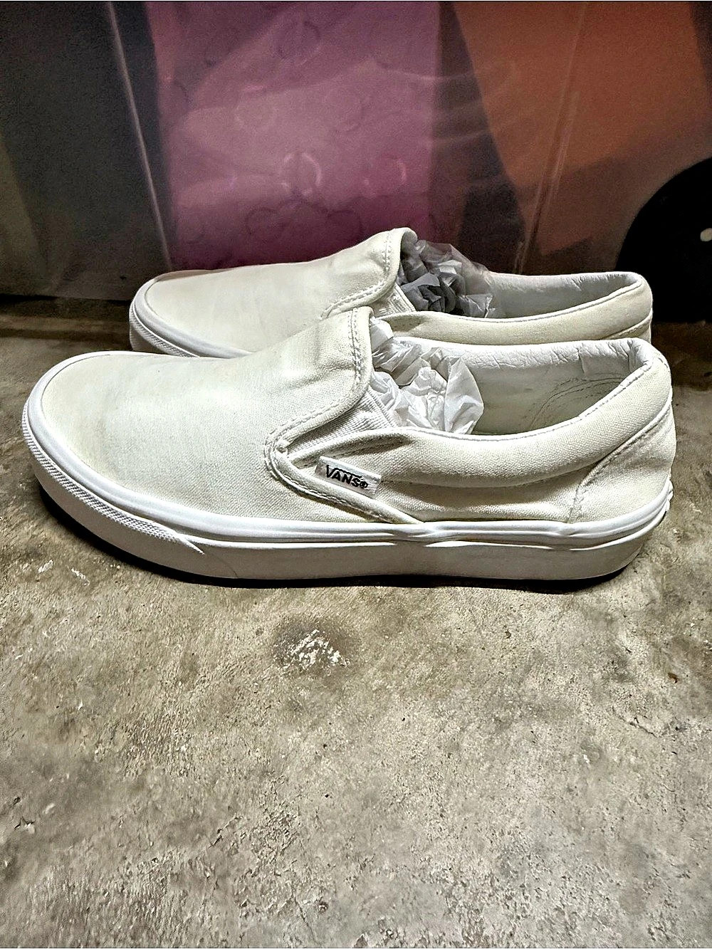 Vans Classic Slip-On White Slip-On Sneakers